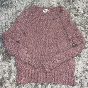 blush color sweater in size small